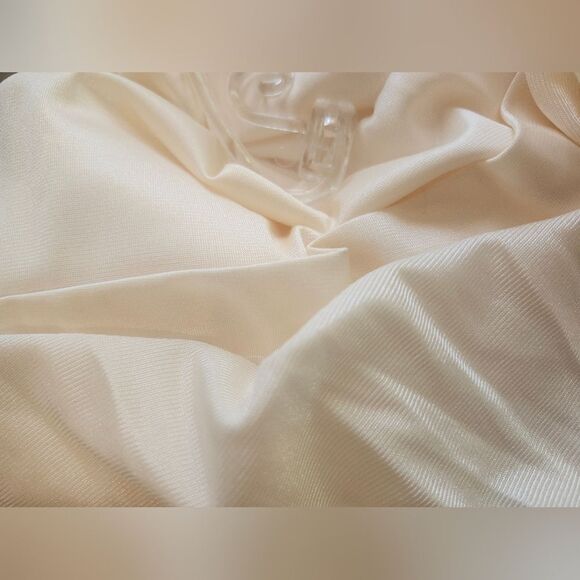 Vintage Cream Lace Satin Slip Dress Lingerie Sexy Spaghetti Strap Maxi 50s Vday - Picture 8 of 10